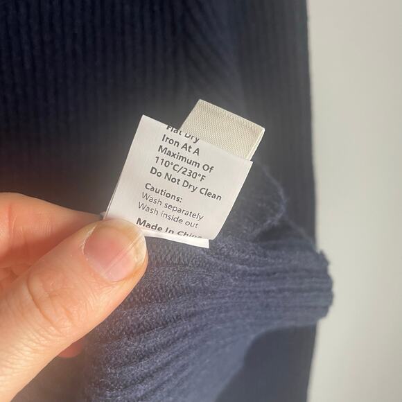 Commense Cardigan Navy Blue Preppy Clean Workwear size XL Heritage Classic - Picture 4 of 7